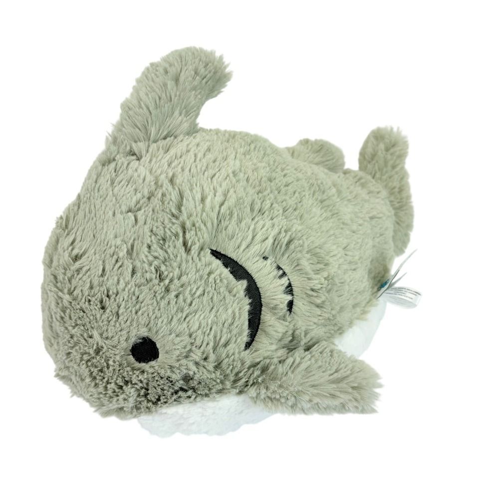 Squishable Mini Great White Shark Plush Gray White Stuffed Animal
